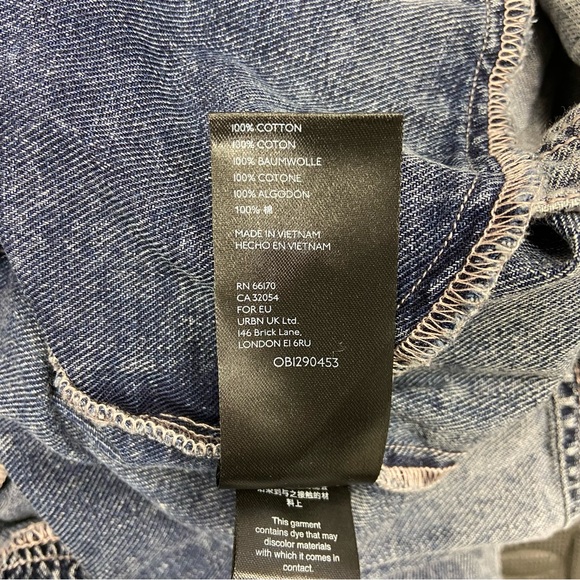 Anthropologie Pilcro Lorelei Tunic Dress Washed Denim Chambray Size 6 - Picture 11 of 11